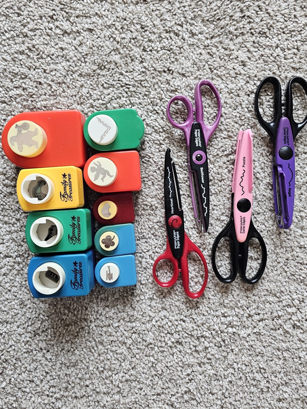 Scrapbooking Supplies: Paper Punches And Scissors